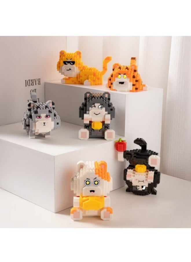 Generic Cartoon Educational Assembly Cute Doll Ornaments Building Block Toys Suitable For Children Over 14 Years Old  - Image 4
