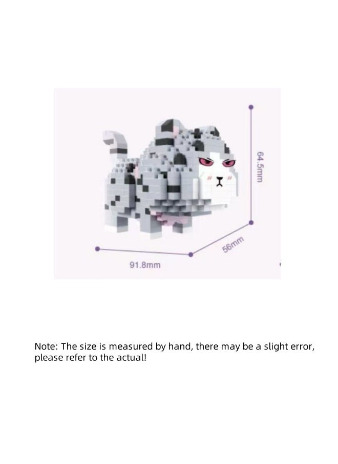 Generic Cartoon Educational Assembly Cute Doll Ornaments Building Block Toys Suitable For Children Over 14 Years Old  - Image 5
