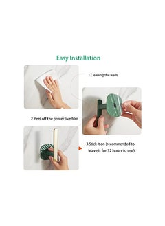 The Bros 2PCS Gold Curtain Holdbacks for Home, L Shaped Curtain Hooks for Office Self Adhesive Drapery Curtain Tiebacks  - Image 5