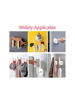 The Bros 2PCS Gold Curtain Holdbacks for Home, L Shaped Curtain Hooks for Office Self Adhesive Drapery Curtain Tiebacks  - Image 3
