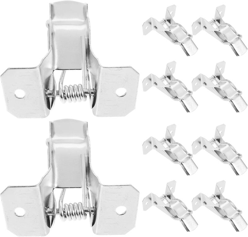 Ciieeo 10pcs Broom and Mop Holder Wall Mount Clips Heavy-Duty Utility Hooks for Garage Kitchen Laundry Storage Organizer - Image 1