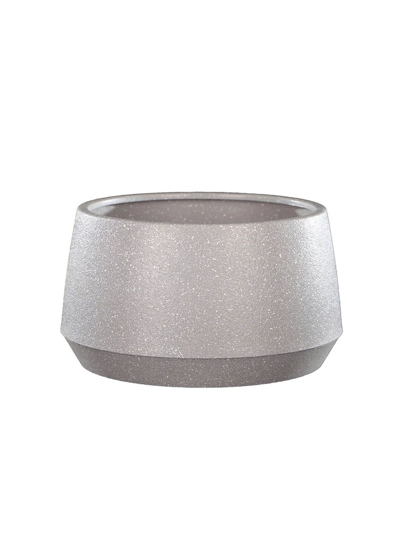 ىمارالد وعاء نباتات متين من إيمارالد للاستخدام الداخلي والخارجي، وعاء زهور للمنزل والحديقة والشرفة والفناء والمكتب، مثالي للنباتات العصارية والأعشاب والزهور والنباتات، وعاء زراعة زخرفي عصري، مادة بلاستيكية، تصميم  أبيض - Image 1