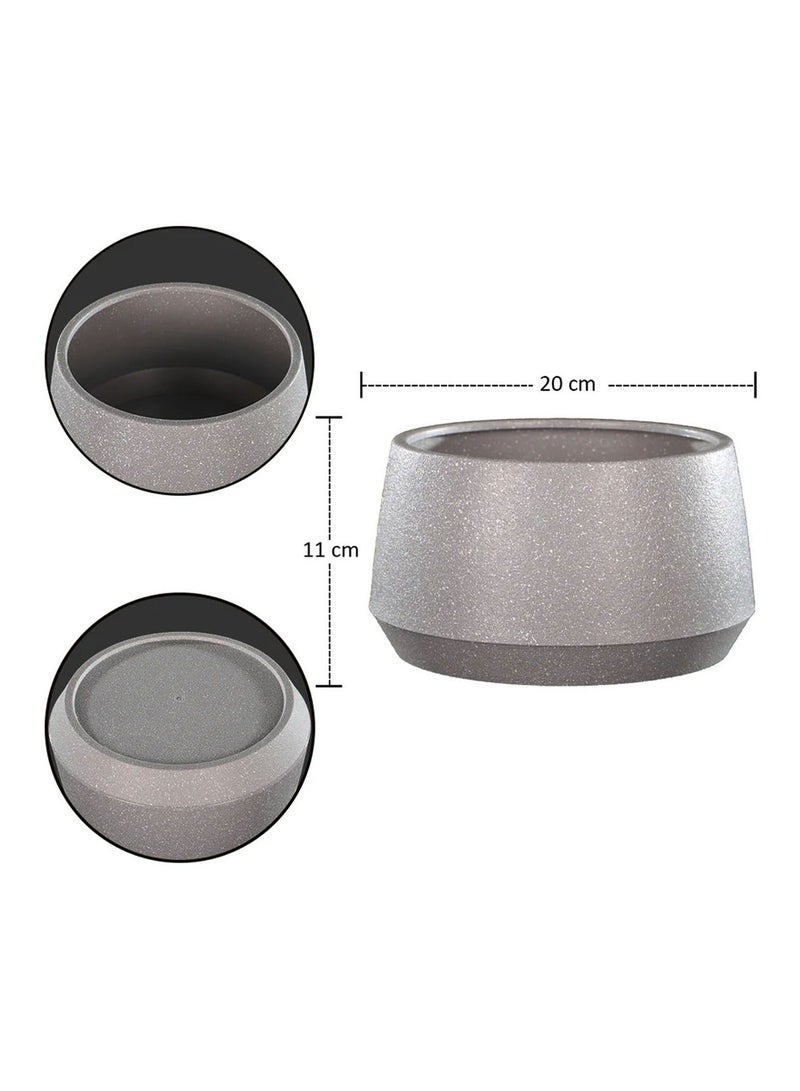 ىمارالد وعاء نباتات متين من إيمارالد للاستخدام الداخلي والخارجي، وعاء زهور للمنزل والحديقة والشرفة والفناء والمكتب، مثالي للنباتات العصارية والأعشاب والزهور والنباتات، وعاء زراعة زخرفي عصري، مادة بلاستيكية، تصميم  أبيض - Image 5