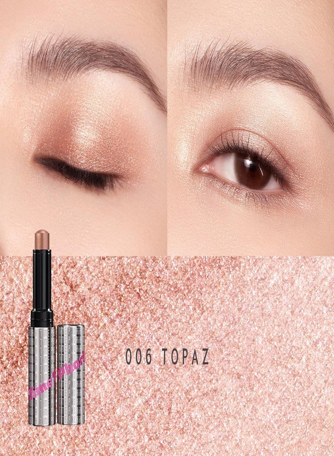 TIMEPHORIA Illumina Jelly Gel Eyeshadow Stick, 006 Topaz - Peach Coral Shimmer Sparkle Finish, Cream Texture With Cooling Feel, Long-Lasting Crease-Proof Smudgeproof Eye Shine, Easy Application - Image 2