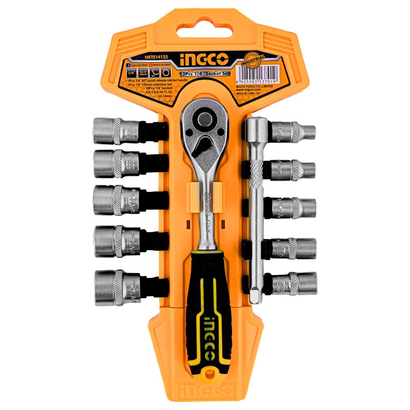 INGCO INGCO 12 Pcs 14 socket set  - Image 1