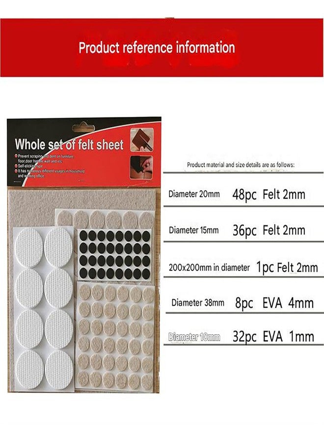 YUISI Chair Leg Floor Protector - 125 Pieces, Furniture Felt Pads | Noise-Reducing Buffer for Furniture Legs Table/Chair Leg Caps - Image 5