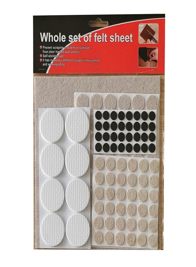YUISI Chair Leg Floor Protector - 125 Pieces, Furniture Felt Pads | Noise-Reducing Buffer for Furniture Legs Table/Chair Leg Caps - Image 1