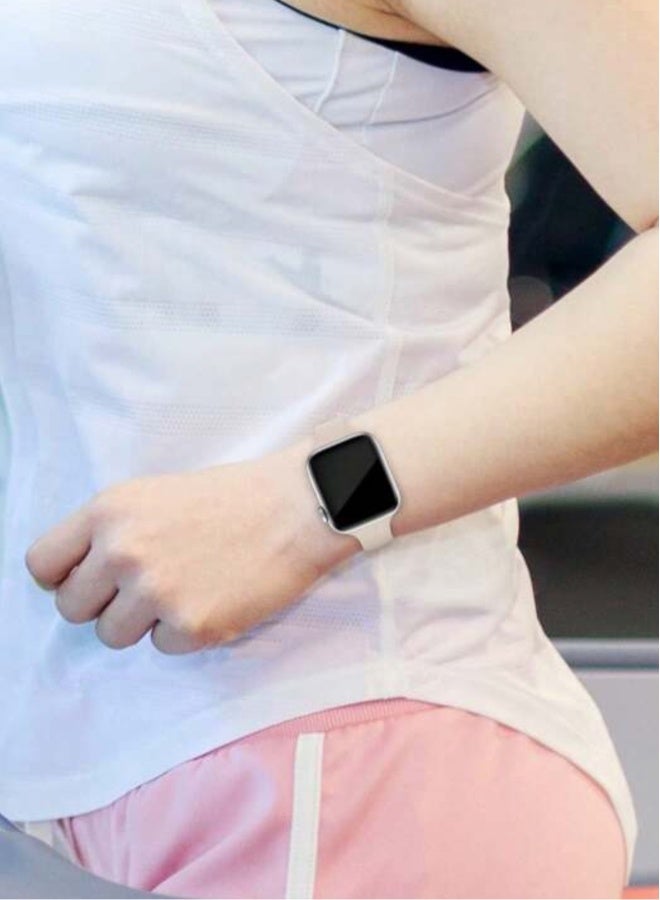 Apple Watch Band Sports Breathable Silicone Band Compatible With Apple Watch 38mm/40mm/41mm  - Image 5