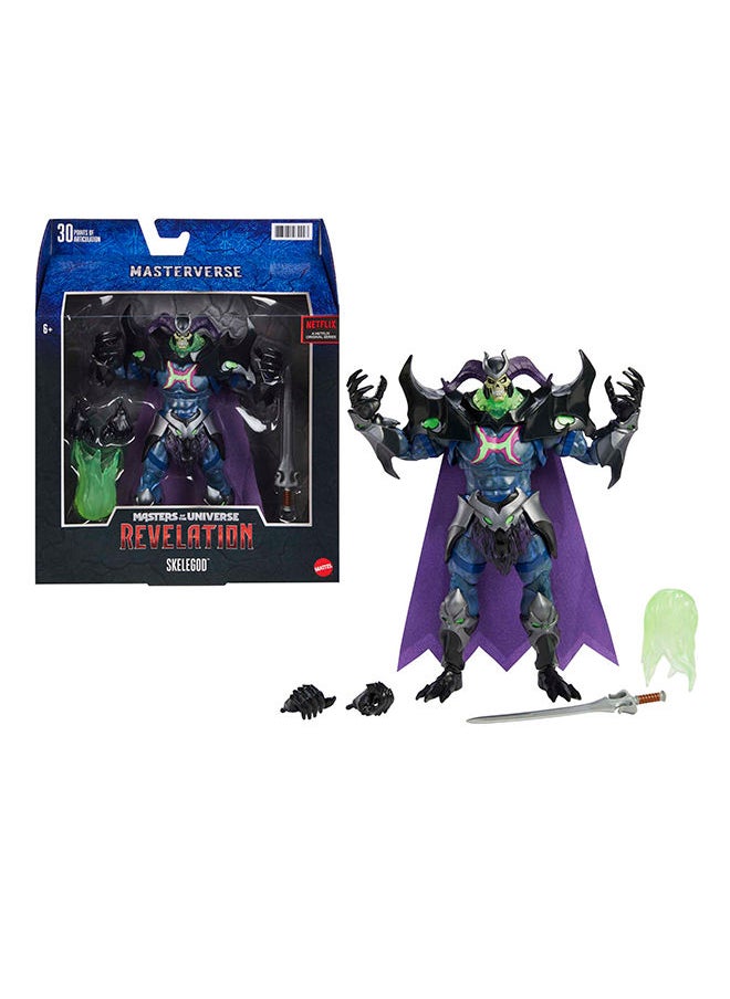 Mattel Games Masters of the Universe Masterverse Power of Grayskull Skeletor Action Figure, 9-in Battle Figure for MOTU Collectors  - Image 1