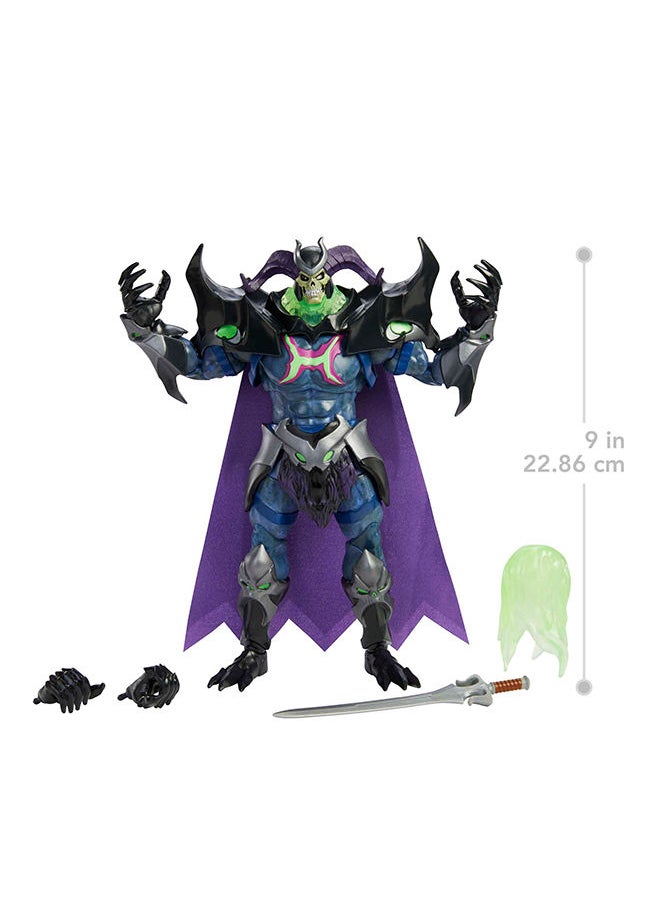 Mattel Games Masters of the Universe Masterverse Power of Grayskull Skeletor Action Figure, 9-in Battle Figure for MOTU Collectors  - Image 4