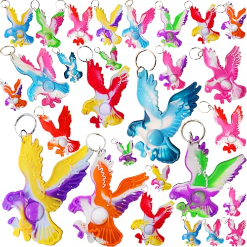 PSDFH 100 Packs Eagle Fly Assorted fidgets Toys for Kids Children Classroom Students Gifts from TeacherBirthday Party Bubble Favors - Image 1