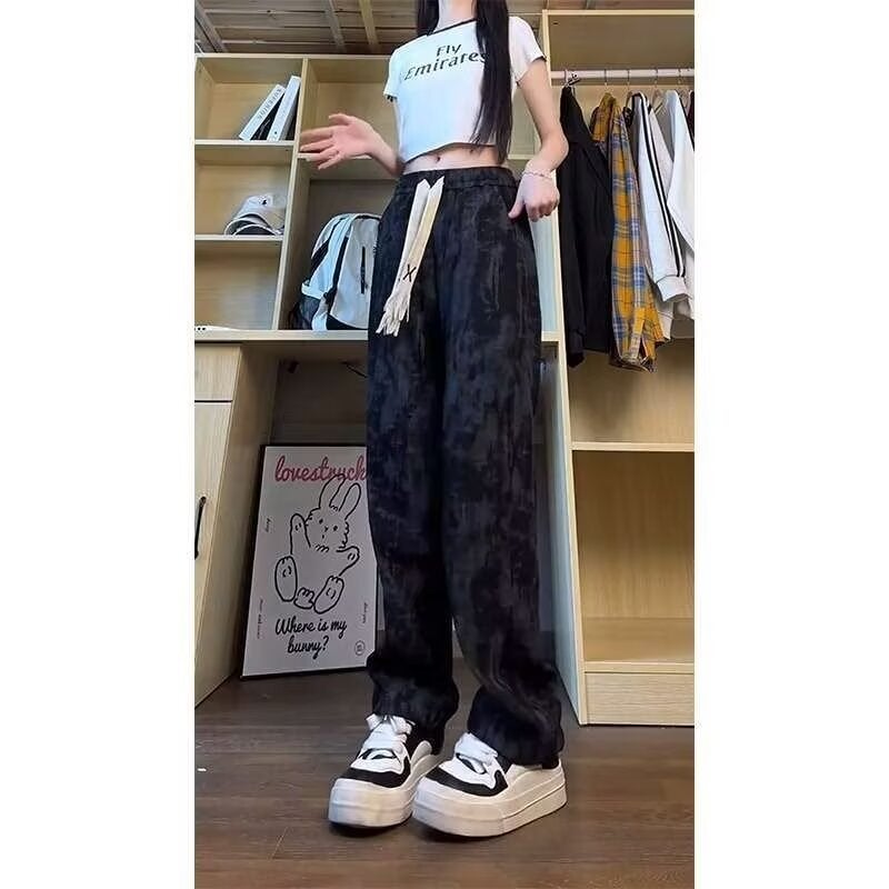 Niche Tie-Dye Pants Men'S And Women'S American-Style Vibe Pants High-Quality Sports Pants For Teenagers - Image 4