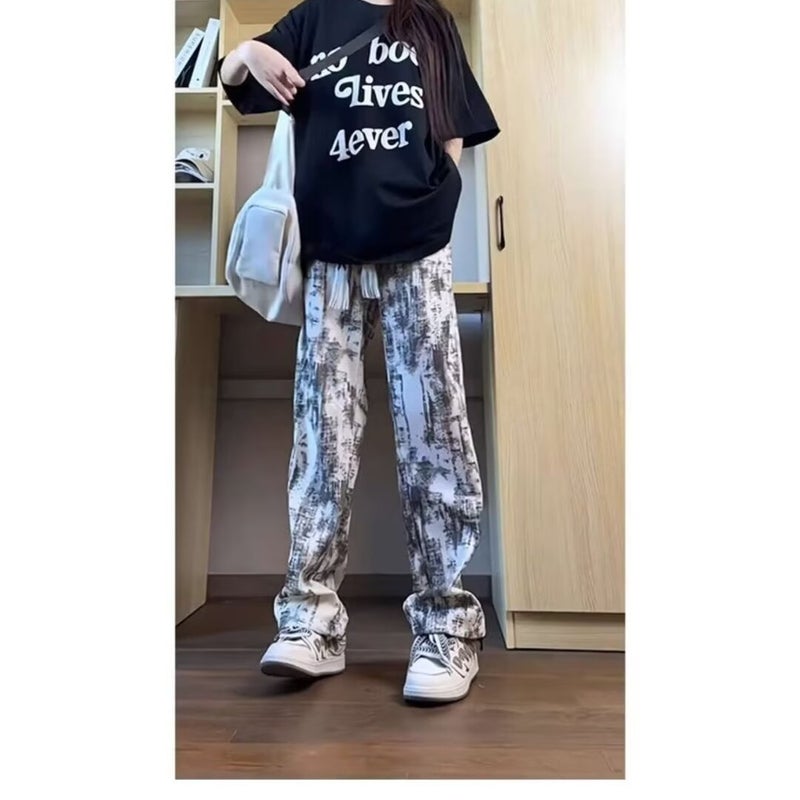 Niche Tie-Dye Pants Men'S And Women'S American-Style Vibe Pants High-Quality Sports Pants For Teenagers - Image 3
