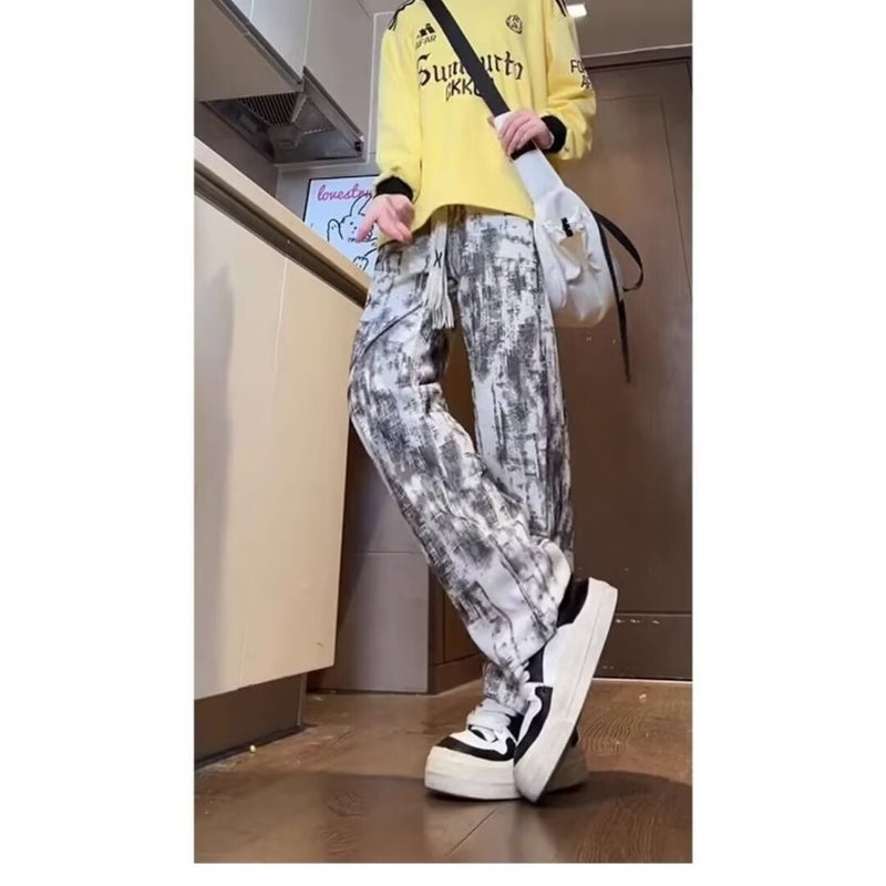Niche Tie-Dye Pants Men'S And Women'S American-Style Vibe Pants High-Quality Sports Pants For Teenagers - Image 5