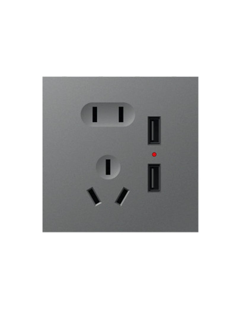 Domestic socket (double USB with two or three pole socket) 