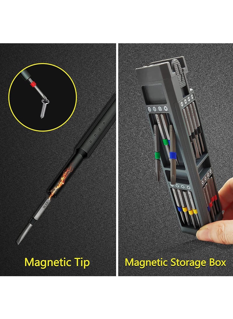Arabest - Precision Screwdriver Set, 31 in 1 Magnetic Screwdriver Bits, Small Eyewear Repair Tool Kit, Watch, Computer, Iphone, Electronics, PC - Image 1