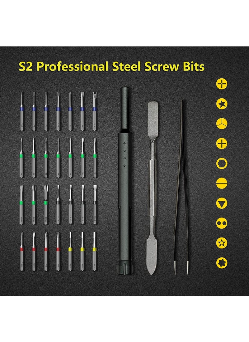Arabest - Precision Screwdriver Set, 31 in 1 Magnetic Screwdriver Bits, Small Eyewear Repair Tool Kit, Watch, Computer, Iphone, Electronics, PC - Image 1