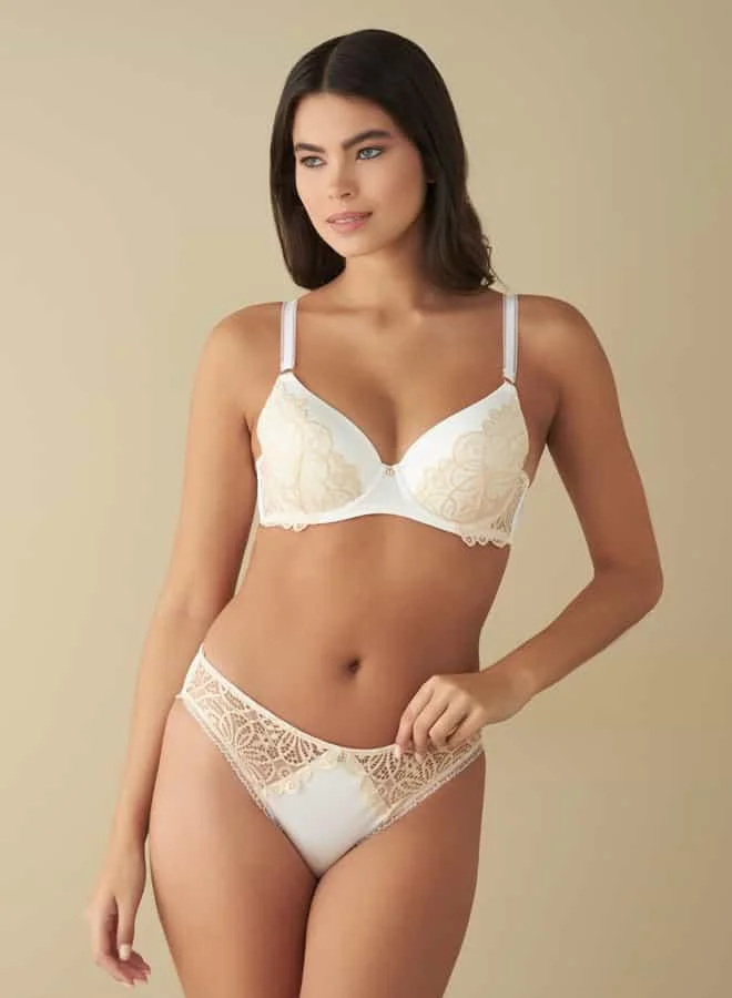 Splash FAV Lace Detail Bra and Briefs Set