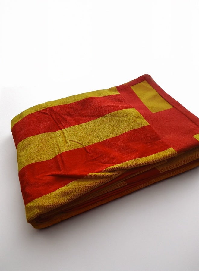 بشكير بحر فاخر 100% قطن - مقاس 95×175 سم لراحة مثالية.