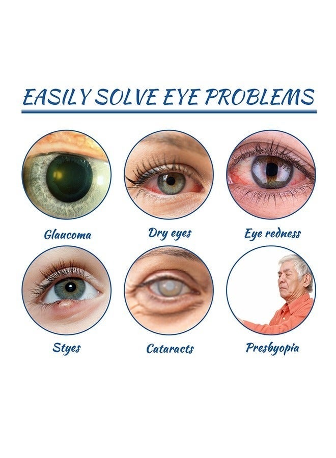 EELHOE Eye Drops for Dry Eyes, Dry Eye Therapy Lubricant Eyedrops, Provides Long Lasting Relief,Relieves Discomfort Dry Eyes,  Astringent Eye Fatigue, Blurred Vision, 30 mL - Image 2