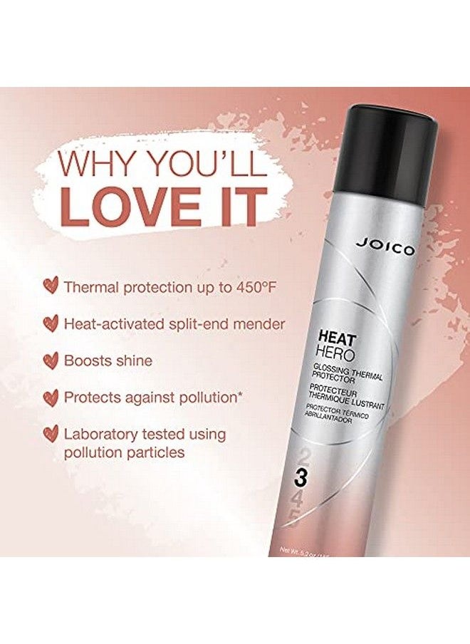 JOICO واقي حراري لامع من هيت هيرو | يقلل من تقصف الأطراف | يعزز اللمعان | مناسب لمعظم أنواع الشعر  - Image 4