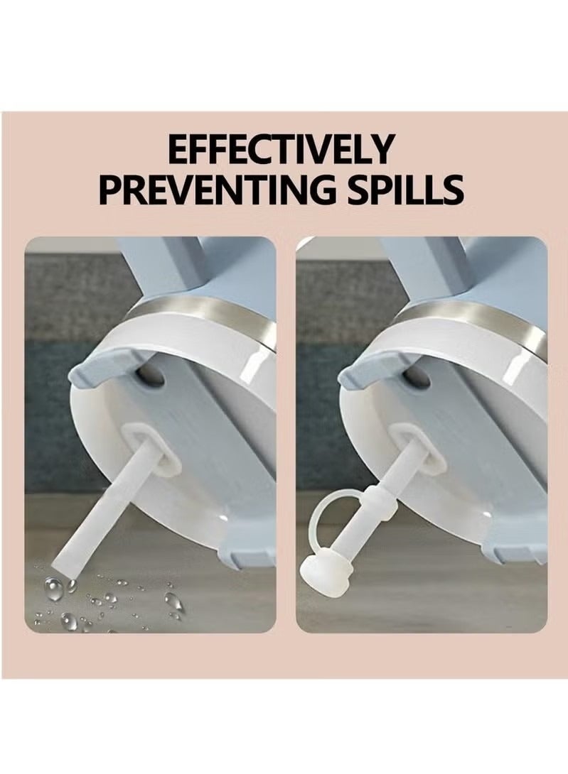 سدادة سيليكون مقاومة للانسكاب ، غطاء من قش السيليكون ، متوافق مع كوب ستانلي 1.0 40 أونصة / 30 أونصة ، بما في ذلك 2 غطاء غطاء من القش ، 2 سدادة انسكاب مربعة و 2 سدادة تسرب مستديرة ، مجموعة من 3 - Image 4