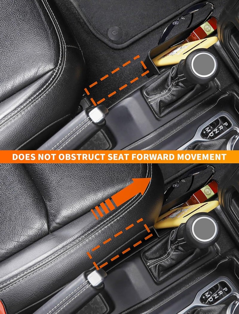 Savadicar GT-2 Shifter Storage Box, Gear Shift Console Side Tray Organizer Compatible with 2018-2024 Jeep Wrangler JL JLU & Gladiator JT, Interior Storage Accessories, Black, 1 PCS - Image 4