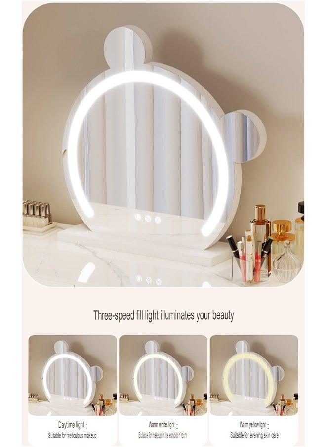 keke Elegant and Efficient Smart Dressing Table for Contemporary Living Spaces with LED Mirror  - Image 4