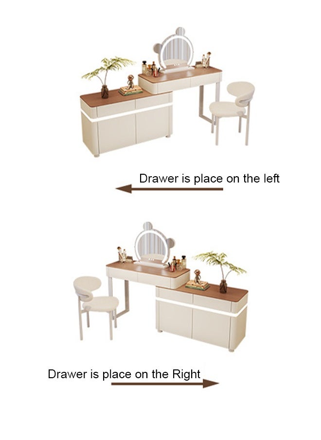keke Elegant and Efficient Smart Dressing Table for Contemporary Living Spaces with LED Mirror  - Image 5
