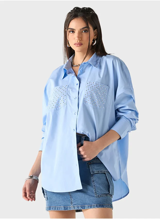 لي كوبر Stud Detail Shirt