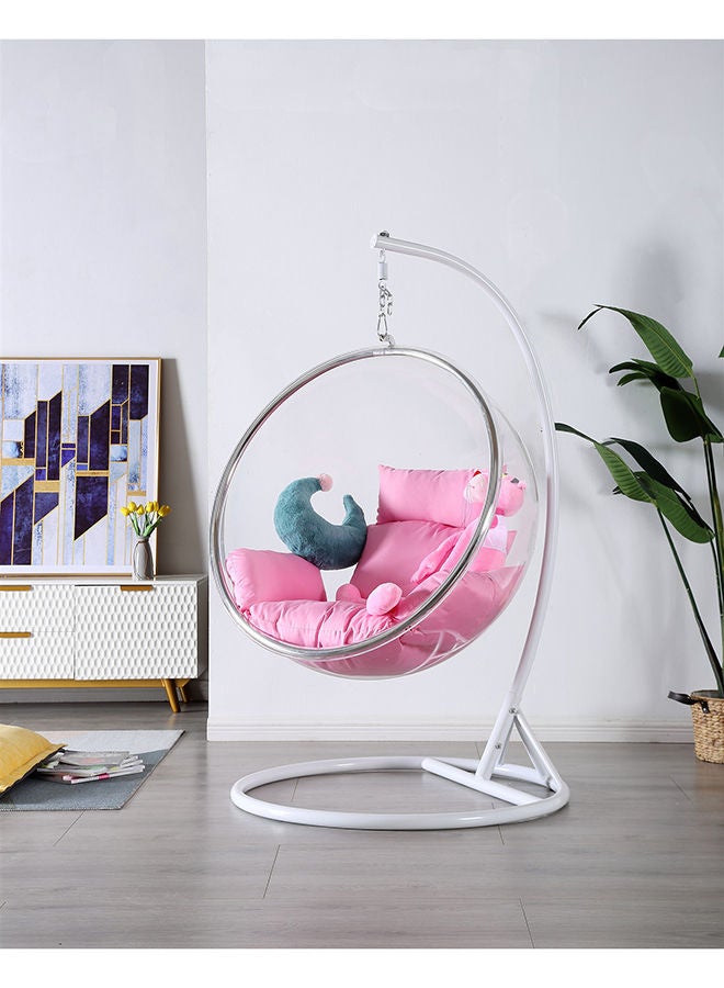 YULAN High Quality Indoor Swing Hanging Chair Acrylic Ball Bubble Chair With Stand Transparent