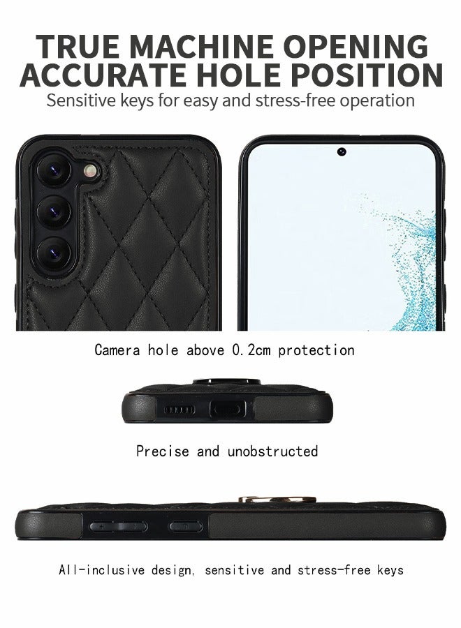 GROIC Compatible with Samsung Galaxy S23 Plus Case,Rhombus Design with Metal Rotation Ring Kickstand Shockproof Protective Phone Cover,Phone Shell for Galaxy S23 Plus 6.6'' - Image 3