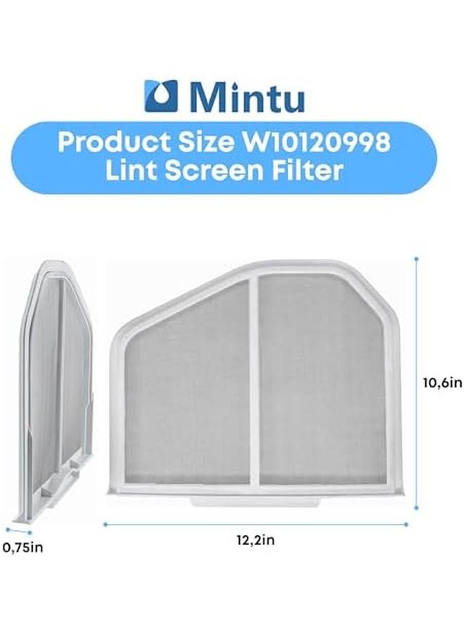 W10120998 مرشح شاشة لينت بديل لطرازات مجفف ويرلبول WED9400SW0 WED9150WW0 - Image 3