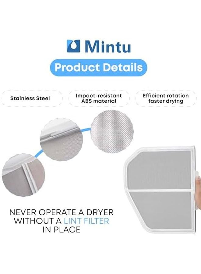 W10120998 مرشح شاشة لينت بديل لطرازات مجفف ويرلبول WED9400SW0 WED9150WW0 - Image 5