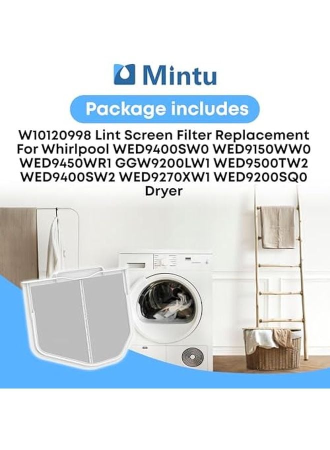W10120998 مرشح شاشة لينت بديل لطرازات مجفف ويرلبول WED9400SW0 WED9150WW0 - Image 4