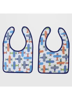 Bambino Airplanes Bib (Pack Of 2)  - Image 1