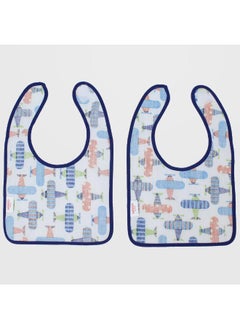 Bambino Airplanes Bib (Pack Of 2)  - Image 2