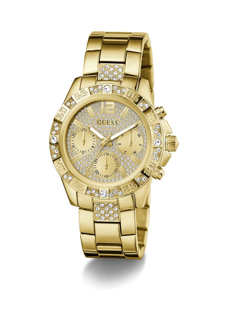 GUESS Majesty Women's Multi-function Gold Stainless Steel Watch GW0771L2 - 40mm - Image 5