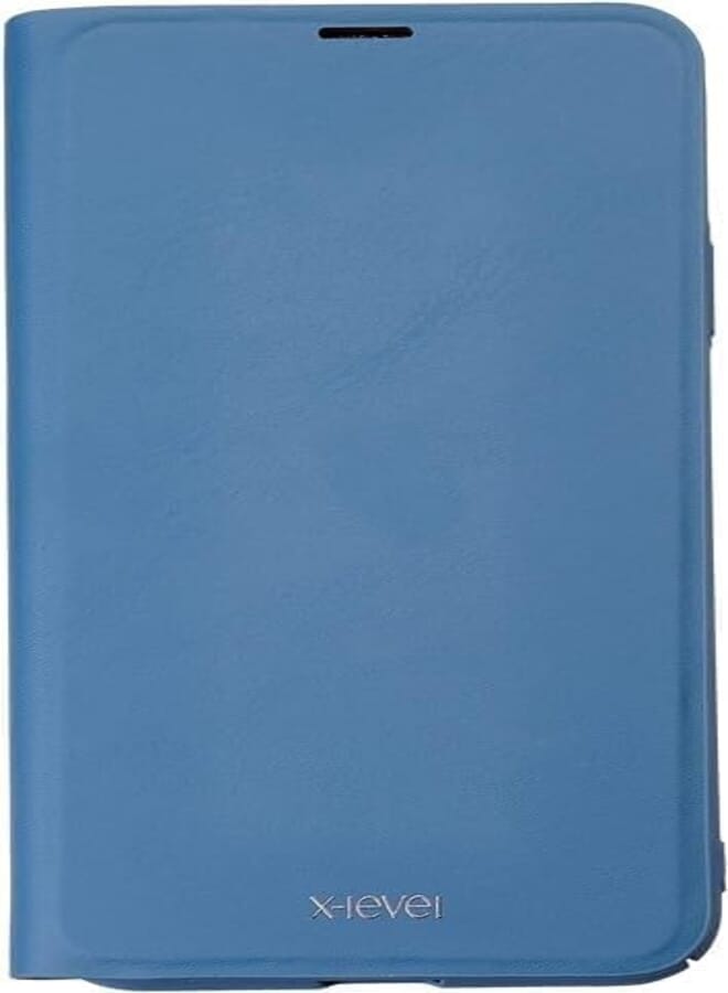 X-LEVEL Wallet Design Leather Flip Hard Back Cover With Cards Pocket and Anti Finger Print Ceramic Screen Protector for iPhone 11 Pro Max - Navy