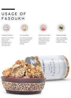 Awafi Mill AWAFI MILL White Fasoukh | Natural Resin | Traditional Aromatic & Spiritual Use  - Image 5