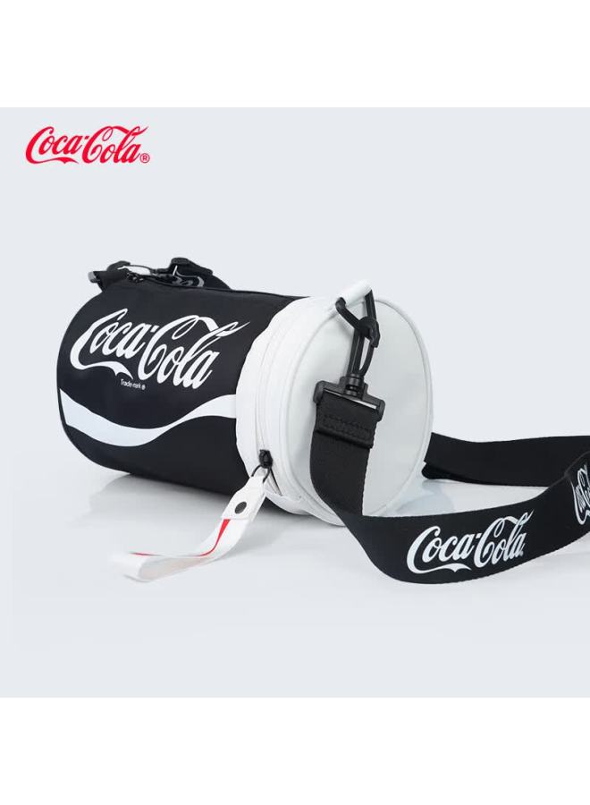 Coca-cola Classic Uni Single Shoulder Round Bucket Crossbody Bag Travel Business Casual High-end Lightweight Luxury Trendy Fashion Small Backpack - Image 2