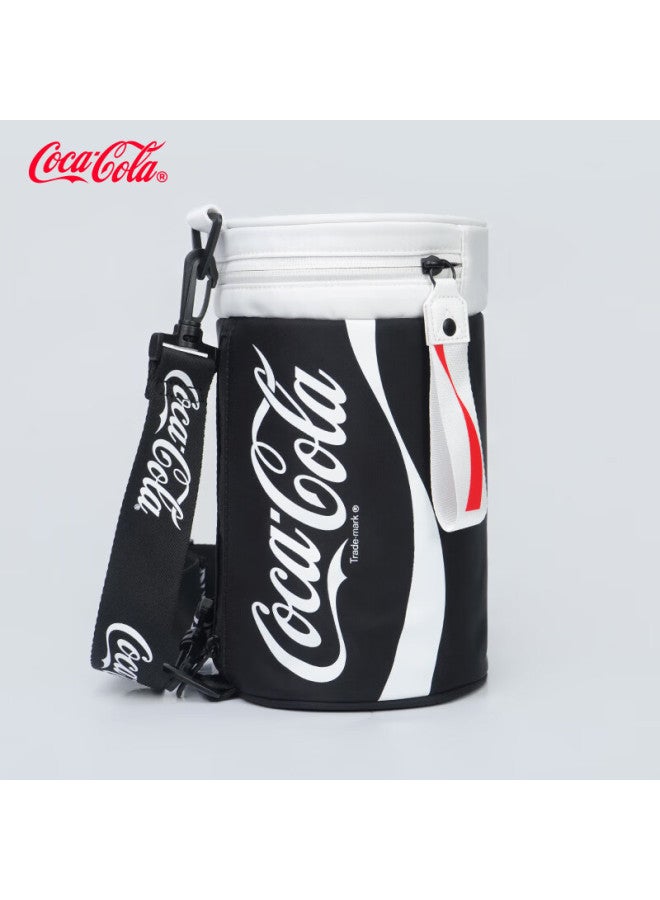 Coca-cola Classic Uni Single Shoulder Round Bucket Crossbody Bag Travel Business Casual High-end Lightweight Luxury Trendy Fashion Small Backpack - Image 3