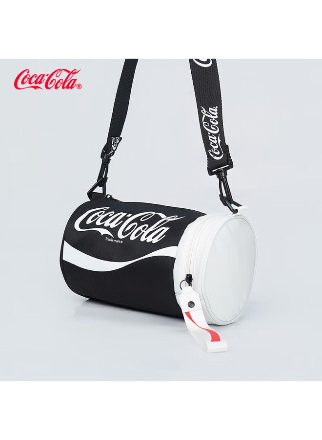 Coca-cola Classic Uni Single Shoulder Round Bucket Crossbody Bag Travel Business Casual High-end Lightweight Luxury Trendy Fashion Small Backpack - Image 1
