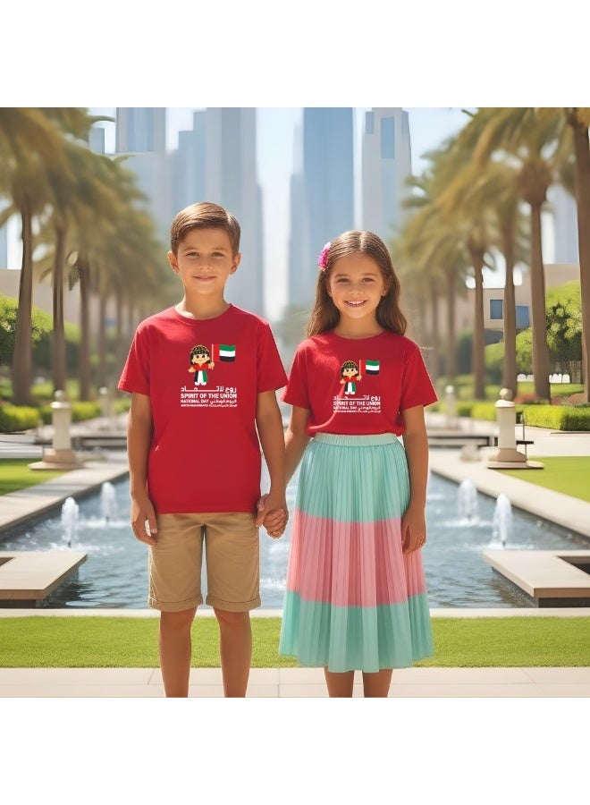 PRINTSHOP4ME UAE Tshirts For Celebrating  UAE National Day Flag Day For Kids Unisex Tshirt Collection Made In Uae - Image 4