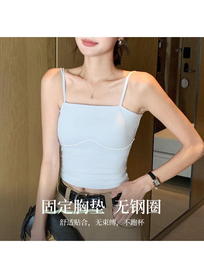 Urban Beauty Built-In Bra Camisole Top, Strapless Bustier With Padding, Versatile Layering Piece For Women Base Layer Can Be Worn Alone - Image 4