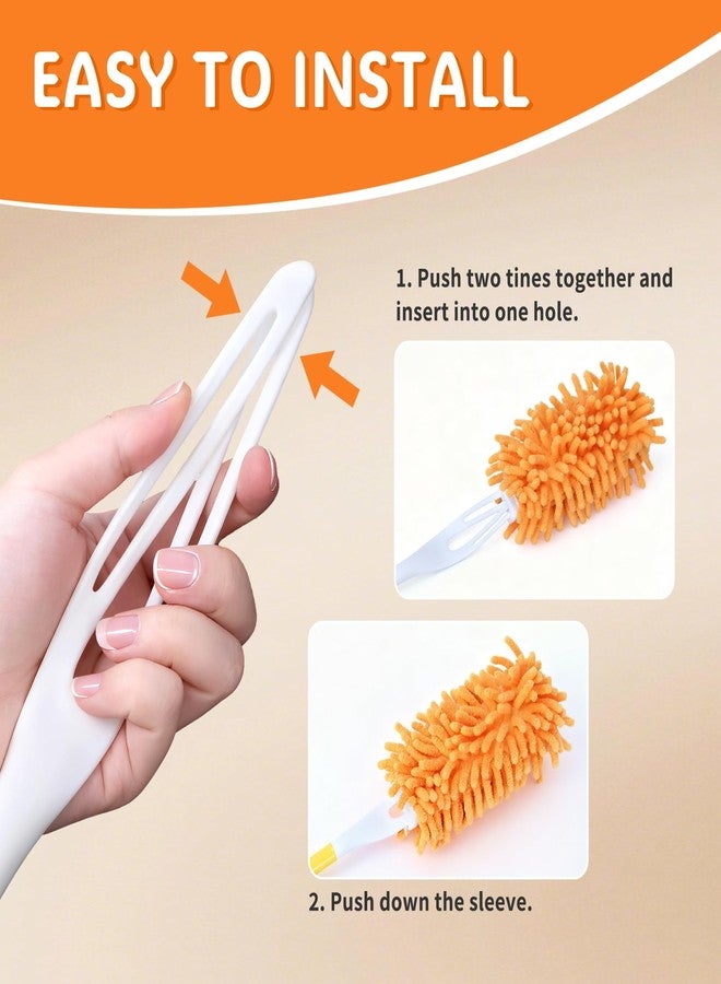BEVAUEG Reusable Duster Refill Compatible with Swiffer Hand Duster, 360 Heavy Duty Duster Refills, Microfiber Washable Dusters Refills for Swiffer Extended Duster, 4 Pack (Handle is Not Included) - Image 4