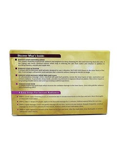 LOTUS HERBALS Radiant Gold Cellular Glow 1 Facial Kit ; With 24K Gold Leaves ; For Skin Glow ; All Skin Types ; 37G  - Image 3