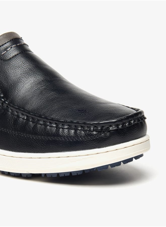 LBL by Shoexpress Stitch Detail Slip-On Loafers  - Image 4