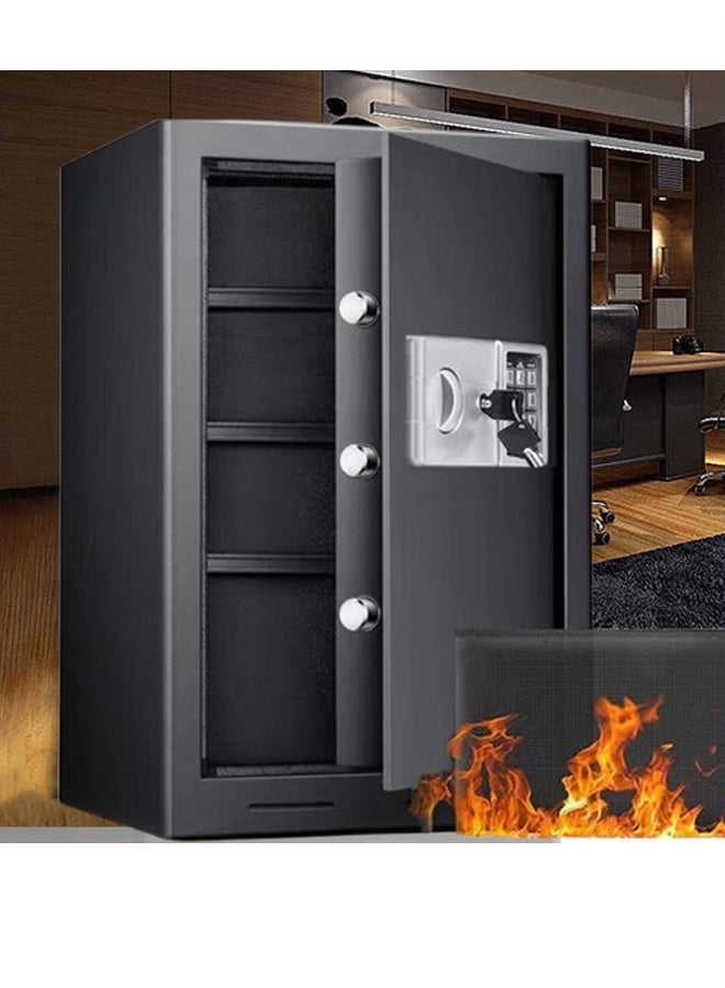 TAPIT Safe Box Home Fireproof Waterproof Large Anti-theft Fireproof Safe Box with Programmable Keypad Spare Keys Removable Shelf Digital Security Safesfor Home Money Valuables Documents 60x31x38cm - Image 1