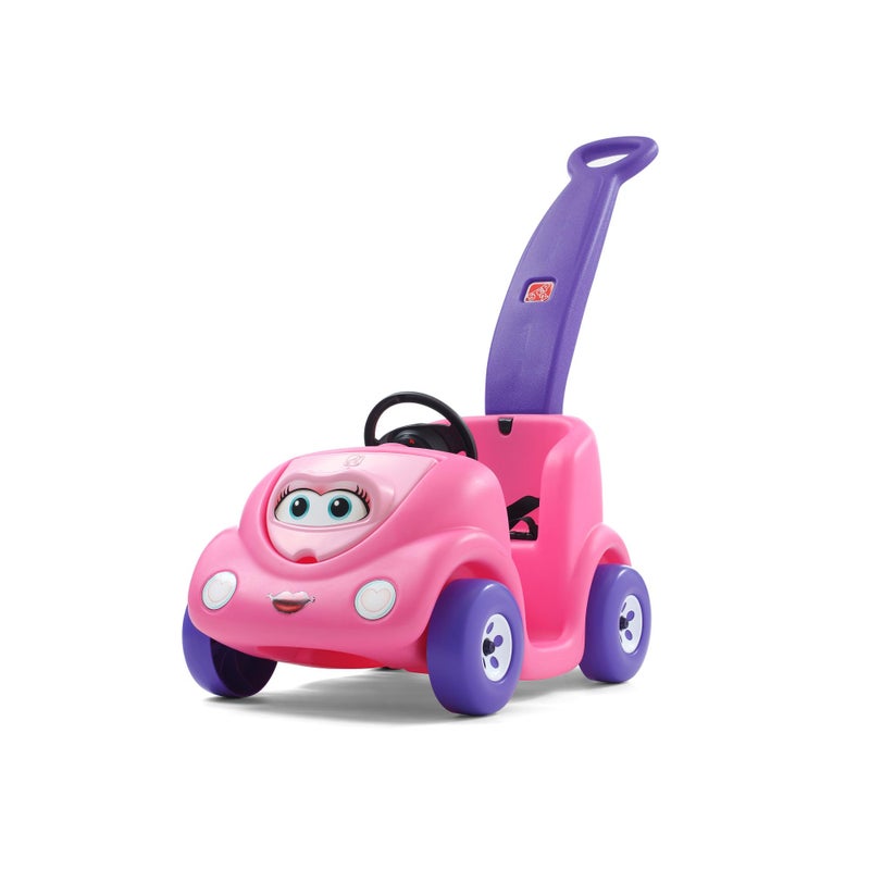 Step2 Push Around Buggy Kids Push Car Ride On Toy Stroller Substitute Includes Seat Belt Horn Made of Durable Plastic Max Weight 50 lbs For Toddlers 154 Years Old Pink - Image 3